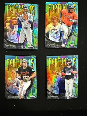 Topps Chrome Baseball 2025 Fortune 15 Complete your set