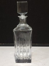 NEVER USED Reed  Barton Crystal Clear Soho Whiskey Liquor Decanter