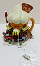 Dept 56 North Pole Series Elfland The Egg Nog Pub #56737 w/Box/Light Cord Cute!