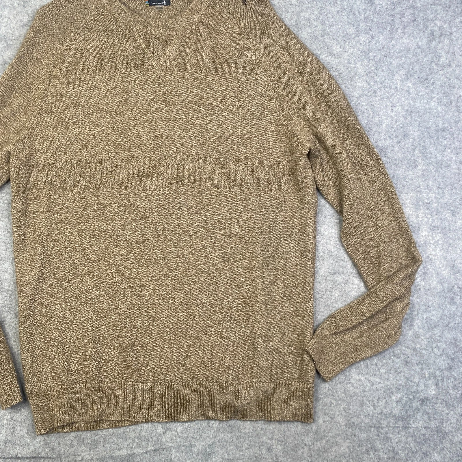 smartwool ripple ridge crew merino wool blend knit sweater