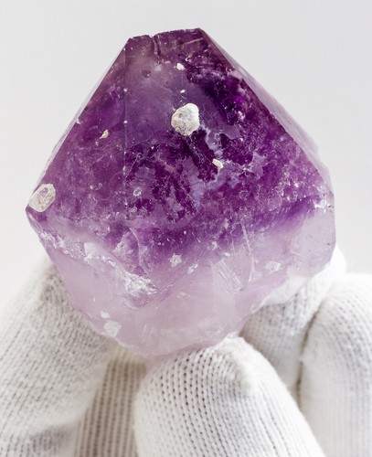 Ametista Quarzo Cristallo Punta Naturale Grado A Pietra Viola Reiki 2,12" H1437 - Foto 11 di 12