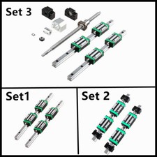 HGR20 HGR15 Linear Guide Rail 200-2000mm BallScrew SFU1605/1204/2005 BK/BF12 Set