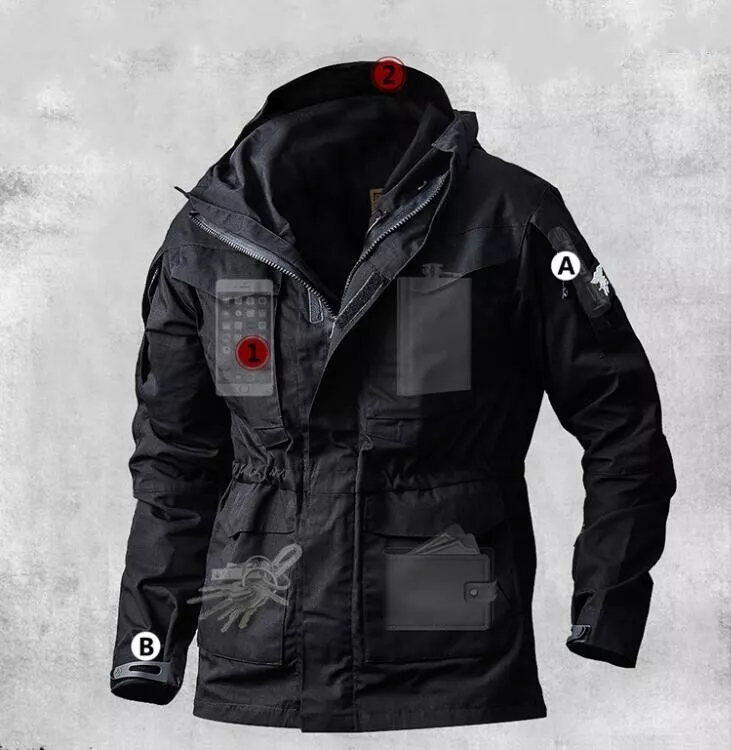 M65 Field Coat Men s Tactical Military Jacket Combat Outdoor Waterproof Casual