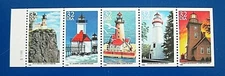 Sc # 2969-2973 ~ Booklet Pane ~ 32 cent Great Lakes Lighthouses Issue (gg15)