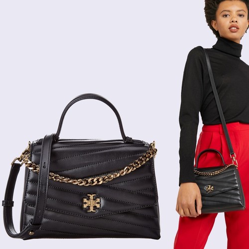 $548 Tory Burch Kira Chevron Top-Handle Satchel Convertible Quilt Crossbody  Bag | eBay