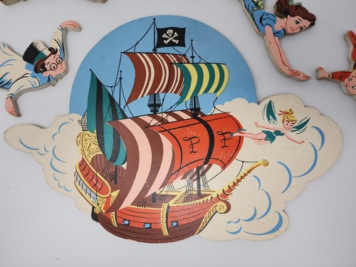 MCM Walt Disney Peter Pan Wand Kinderzimmer Vintage Kinder Dekor - Bild 2 von 24
