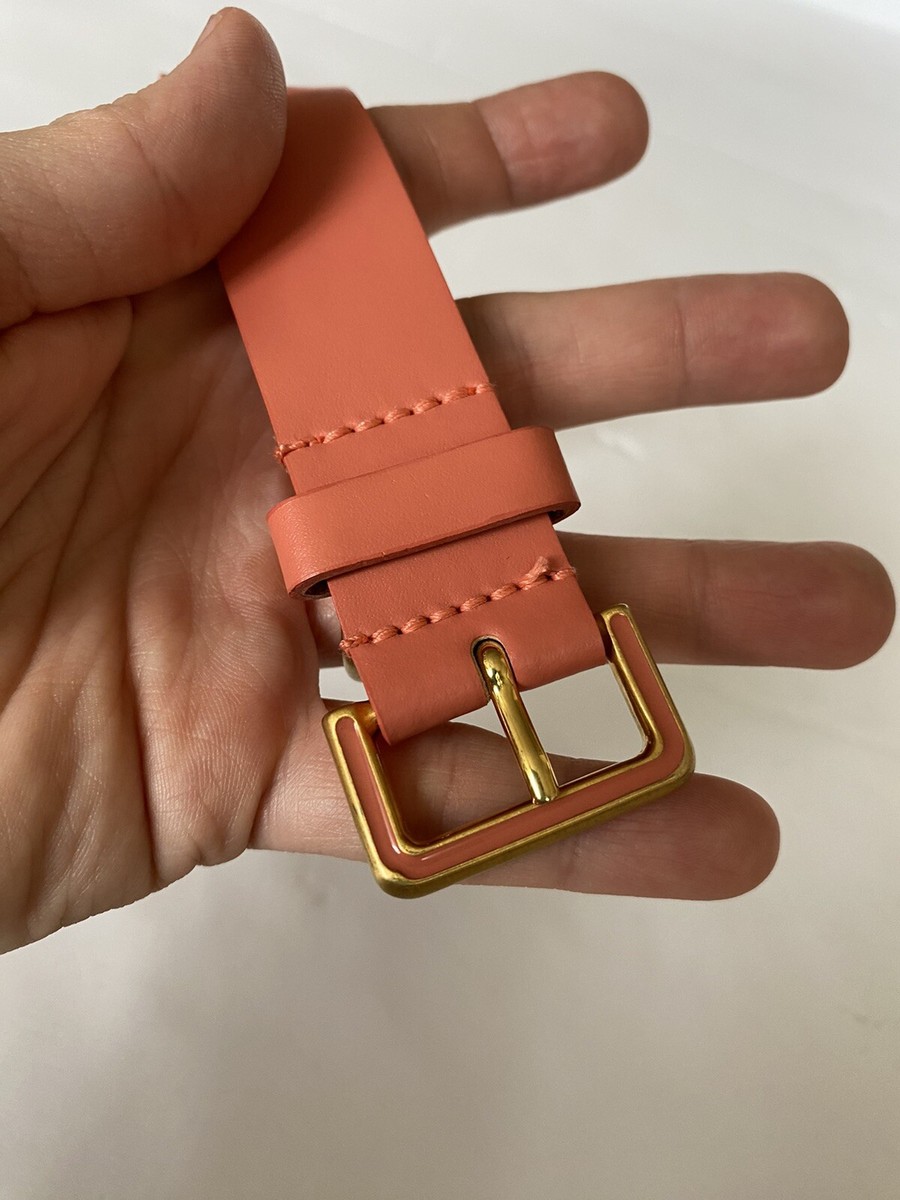 New Furla Made In Italy Women’s Genuine Leather Belt Coral Blush Size M Furla Made In Italy Women main image 4