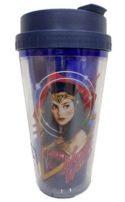 Gal Gadot Wonder Woman DC Comics Plastic Tumbler Travel Mug 16 oz HOT or COLD