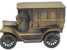 VINTAGE 1915 MODEL T FORD CAR COIN BANK Made By BANTHRICO INC Chicago USA No Key