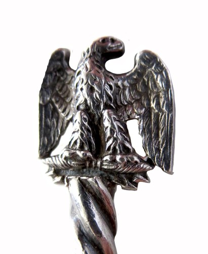 PARIS And Eagle ANTIQE SILVER SPOON - Picture 4 of 5