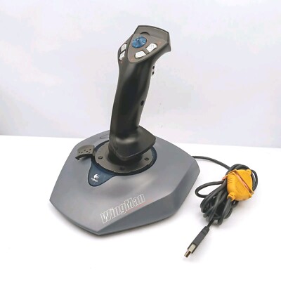 Logitech Wingman Extreme Digital 3D J-ZA10 PC Joystick w/ USB Adapter