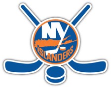 New York Islanders Sticks NHL Sport Car Bumper Sticker Decal "SIZES''