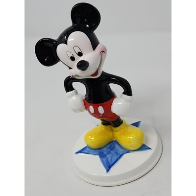 Vintage Collectible Disney Porcelain Mickey Mouse Schmid Figurine Sri Lanka