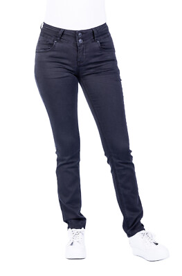 Blue Monkey Jeans Damen Tamara 30829 Schwarz Jog-Denim-Basic Slim