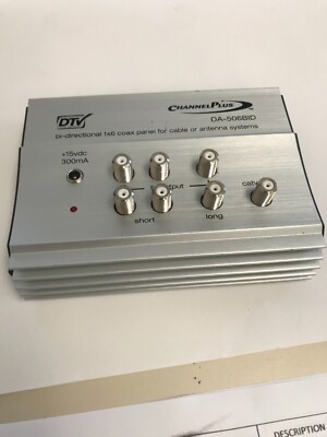 Multiplex Tech DTV ChannelPlus DA-506BID Bi-Directional Coax Panel 54-806MHz