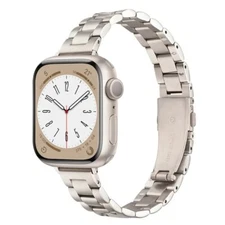 Slim Stainless Steel for Apple Watch Band Series 11/10/9/8/7/6 Metal Bracelet