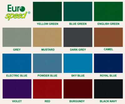 Eurospeed Billardtuch Super Pro 70 - Himmelsblau Für 7-9ft Tische