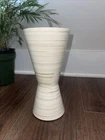 Vintage 1960's MCM McCoy Pottery Gold and White Harmony Vase