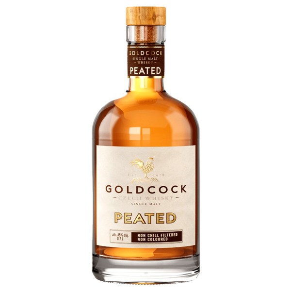 Goldcock Peated Single Malt Whisky 0,7 L Tschechien, Getorft Mit 30 Ppm-image