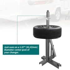 Manual Tire Changer Billet Centering Cone Upgrade for Harbor Freight Truck Black