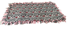 Dog, Puppy, Happy Pets Handmade Tie Blanket Oversize Throw 48"X 60"