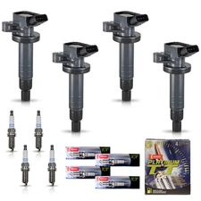 4 Ignition Coil & 4 Denso Platinum Spark Plug for Toyota Corolla Matrix 1.8L