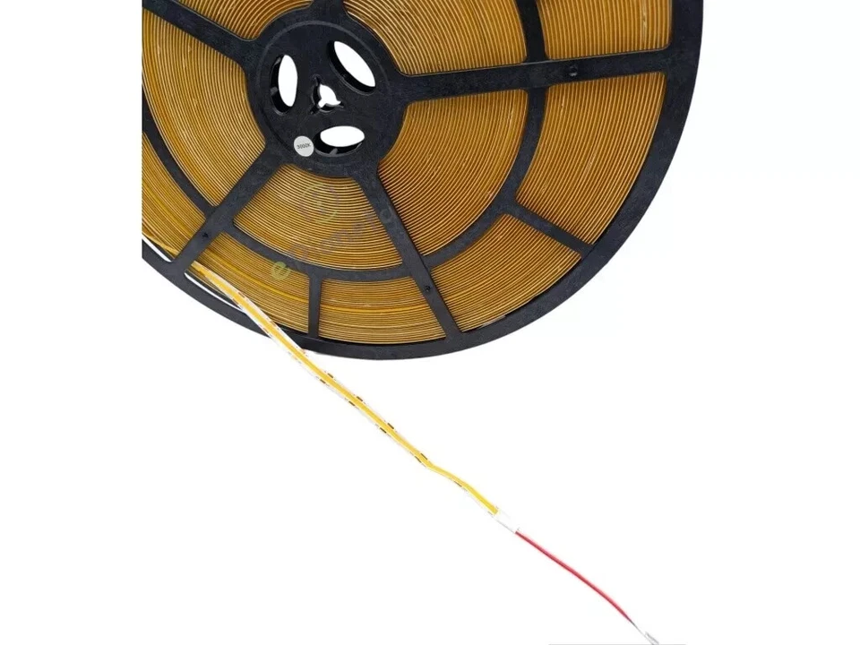 Striscia led Cob 50 metri 24V  10mm strip alta luminosità dimmerabile adesiva - Immagine 3 di 4