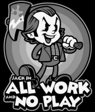 Jack Shining Movie Ai Art Halloween Cartoon 4 In Vinyl Sticker Laminate All Work