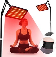 Red Light Therapy for Face and Body, Red Infrared Light Therapy Lamp w/Stand
