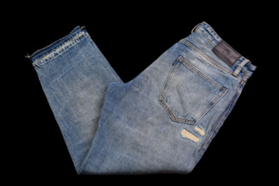 Levis Jeans Hose Japan Denim Pant Draft Wide Taper Banzai Used Look W 32 L 32