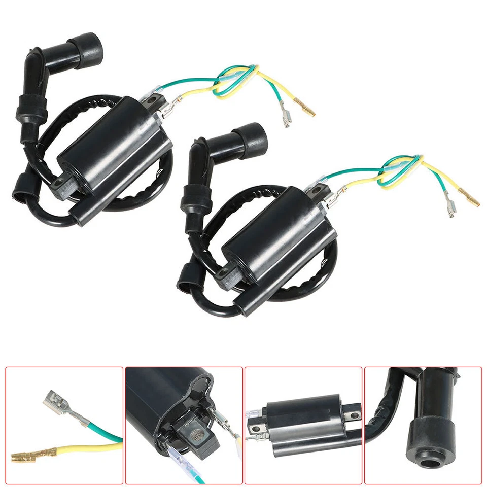 Juego de 2 bobinas de encendido de 12 V para Honda CB350 CL350 SL350 CB360 CL450 CB450 CB500 Foto 2 de 4