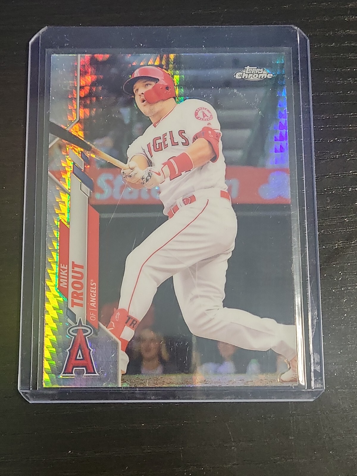 2020 Topps Chrome Mike Trout #1 Hyper Prizm Refractor LA Angels MVP