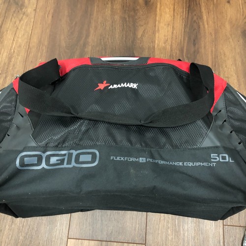 OGIO Athletics Travel Red Black Duffle Bag Flex Form Performance Equipment 50L - Picture 11 of 15
