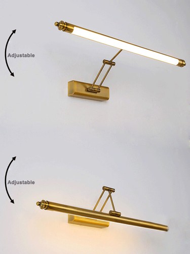 LED Bathroom Mirror Front Light Adjustable Retractable Picture Lamp Wall Fixture - Picture 8 of 26