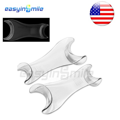 Rétracteur De Joues Dentaire Double Face Easyinsmile – 2 Pièces, Autoclavable, Transparent, Certifié CE/FDA