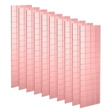 10 Sheet 1200 Pcs 10x10mm Self Adhesive Mirror Mosaic Tiles Sticker, Rose Gold