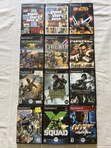 Lot Of 12 Sony Playstation (PS2) Games FPS Shooters / RPGs Lot
