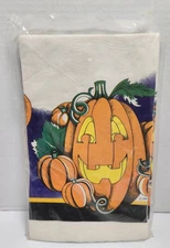 VTG 1987 Open Package C. A. Reed Halloween Jack -O-Lantern Paper Table Cover