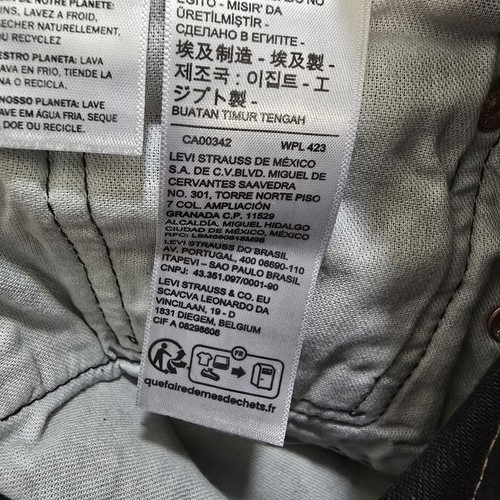 Levi's 501 Original Fit Jeans Black Legacy Straight Leg 30x30 Button Fly New  - Picture 13 of 15