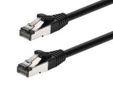 Monoprice Cat8 Patch Cable 0.5ft Black S/FTP 28AWG 2GHz 40G RJ45 Ethernet Cable