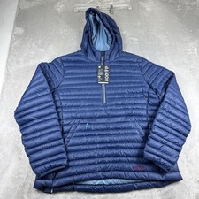 New Stio Pinion 800 Down Pullover Puffer Jacket Mountain Shadow Women's Size XL