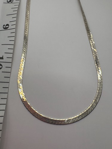Cadena vintage de plata esterlina de 3 mm espiga de 22 pulgadas, 9 gramos, venta inmobiliaria encontrar - Imagen 2 de 8