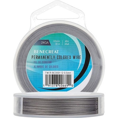 Bastelschmuck Draht 0,5mm 7-Strang Tiger Tail Nylonbeschichteter Edelstahl 60m