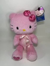 Vintage Build A Bear Hello Kitty Pink Waffle Plush 2011 With Orginal Hang Tags