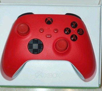 Microsoft Xbox Wireless Controller Pulse Red Special Edition 1914   Cracked Face
