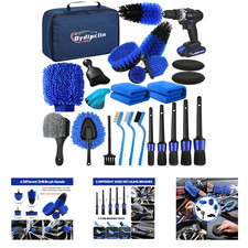 Car Detailing Brush Set with Soft Bristle, 23 Pieces, Interior Exterior Wheels