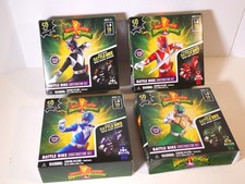 MIGHTY MORPHIN POWER RANGERS BATTLE BIKE CONSTRUCTION SETS ALL 4 FULL SET NEW