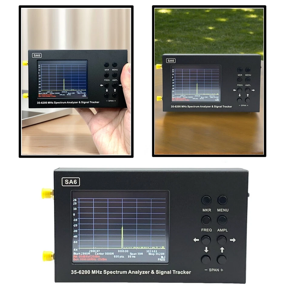 SA6 35-6200MHz RF Spectrum Analyzer 3.2inch Screen Spectrum Signal Genertor √ - Image 2 of 4