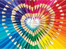 RoseArt - Kodak Premium - Life is a Box of Colors - 1000 Piece Jigsaw Puzzle... 