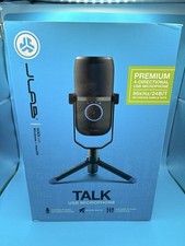 JLab Talk USB Microphone 96kHz/24-bit Condenser - Open Box Tested - Black